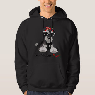 Schnauzer Mama Bandana Womens Schnauzer Dog Hoodie