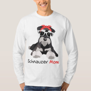 Schnauzer Mama Bandana Womens Schnauzer Dog T-Shirt
