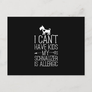 Schnauzer Mama Geschenk Funny Dog Mom Shirts könne Ankündigungspostkarte