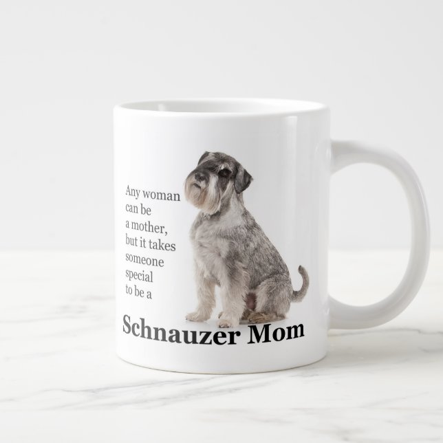 Schnauzer Mama Jumbo Tasse (Rechts)