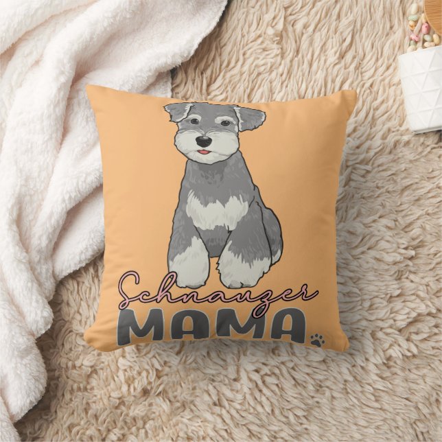Schnauzer Mama Kissen (Decke)