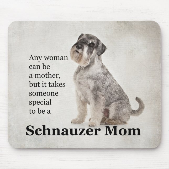 Schnauzer Mama Mouse Pad Mousepad (Vorne)
