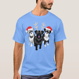 Schnauzer Mama oder Schnauzer Vater Weihnachten T-Shirt