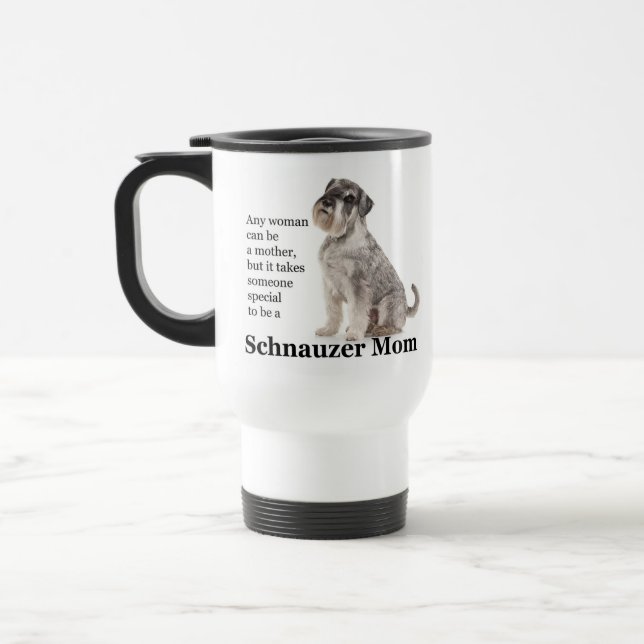 Schnauzer Mama Travel Mug Reisebecher (Links)