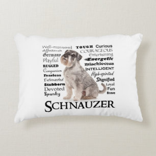Schnauzer-Merkmal-Kissen Dekokissen