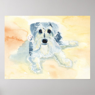 Schnauzer Mia Poster