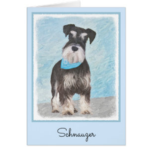 Schnauzer (Miniatur) Malerei - Niedlicher Original
