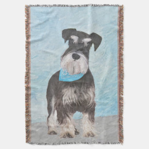 Schnauzer (Miniatur) Malerei - Niedlicher Original Decke