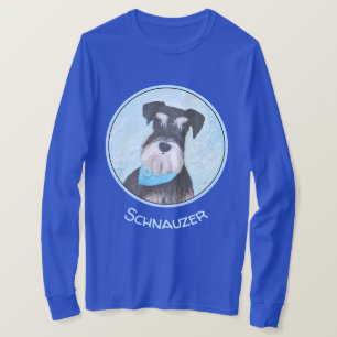 Schnauzer (Miniatur) Malerei - Niedlicher Original T-Shirt