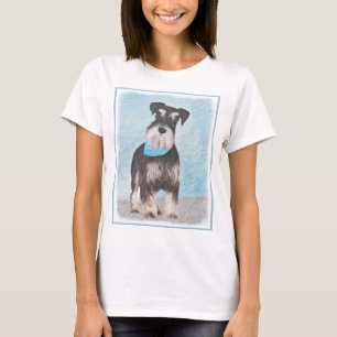 Schnauzer (Miniatur) Malerei - Niedlicher Original T-Shirt