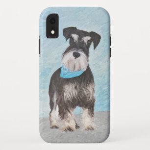Schnauzer (Miniatur) Malerei - Niedliches Original Case-Mate iPhone Hülle