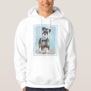 Schnauzer (Miniatur) Malerei - Niedliches Original Hoodie