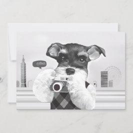 Schnauzer mit Kamera Karte