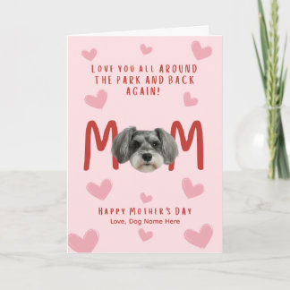 Schnauzer Muttertagskarte Karte