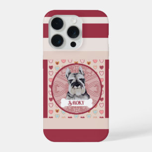 Schnauzer Name Valentine Herz iPhone 11 Pro Hülle iPhone 15 Pro Hülle