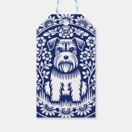 Schnauzer oder Norfolk Terrier Bezaubernde Kunst,  Geschenkanhänger