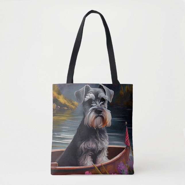 Schnauzer on a Paddle: Ein Landschaftliches Abente (Vorderseite)
