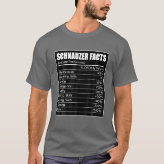 Schnauzer Owner Dog Lover Schnauzer Fakten T-Shirt