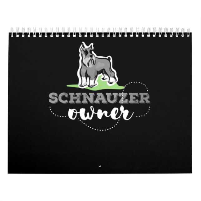 Schnauzer Owner Lover Kalender (Titelbild)