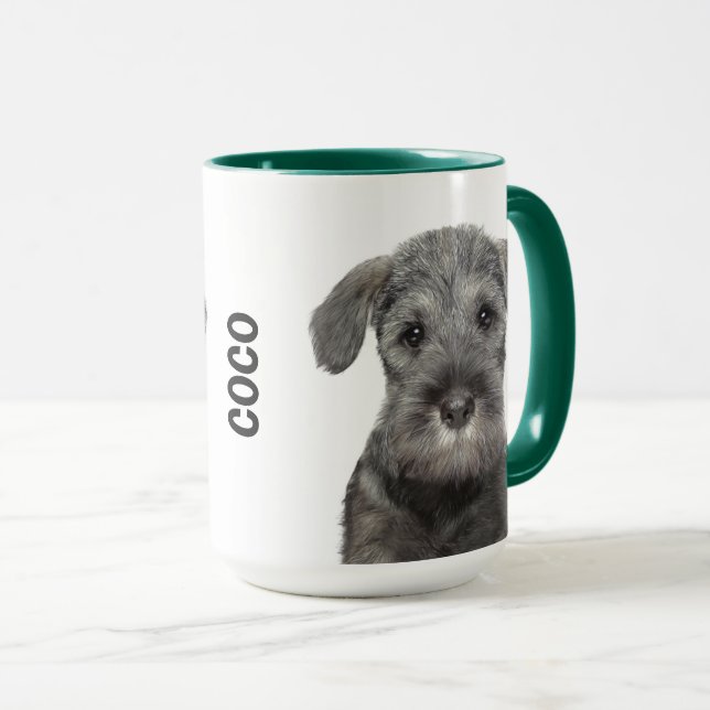 Schnauzer Personalisierte Mug Tasse (VorderseiteRechts)