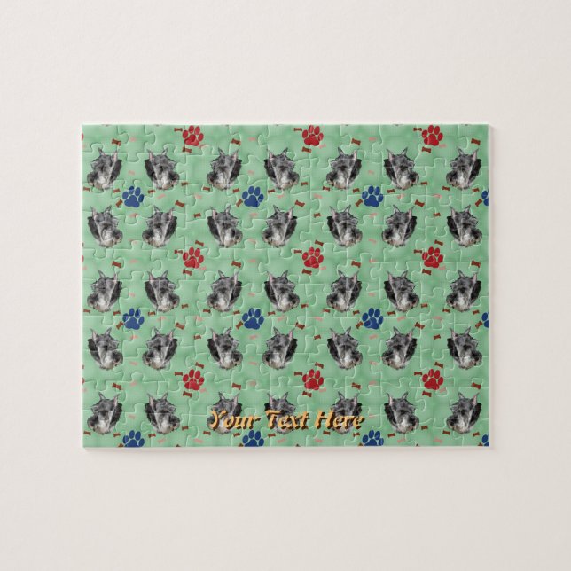 Schnauzer Portrait Puzzle (Horizontal)