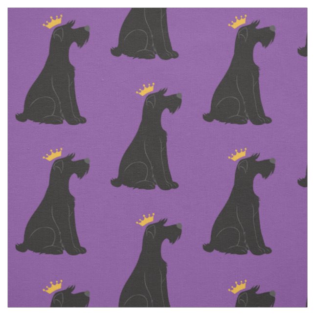 Schnauzer-Prinz Stoff (Muster)