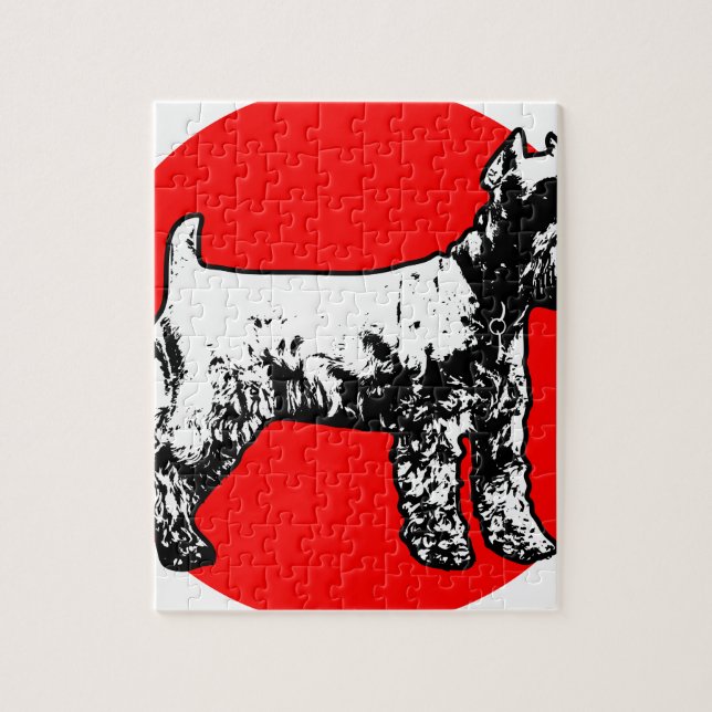 Schnauzer Puzzle (Vertikal)
