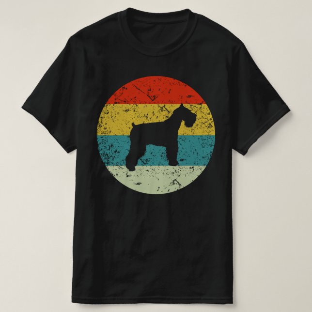 Schnauzer Retro Vintag T-Shirt (Design vorne)