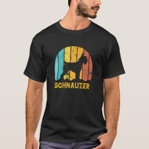 Schnauzer Retro Vintage Miniaturschnauzer Hund Son T-Shirt