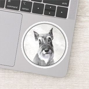 Schnauzer (Riese) - Niedliche Original Hunde Kunst Aufkleber