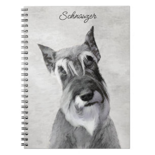Schnauzer (Riese) - Niedliche Original Hunde Kunst Notizblock