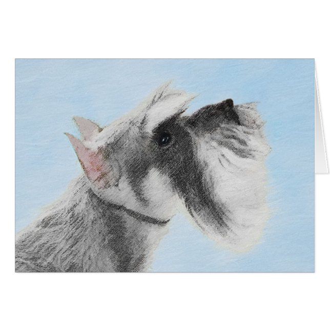 Schnauzer (Riese, Standard) Malerei - Hundekunst (Vorderseite (Horizontal))