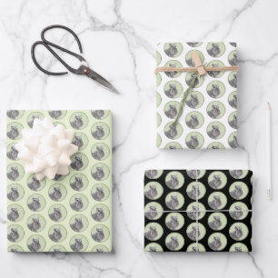 Schnauzer (Riese, Standard) Malerei - Hundekunst Geschenkpapier Set