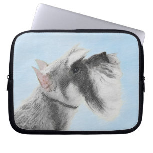 Schnauzer (Riese, Standard) Malerei - Hundekunst Laptopschutzhülle