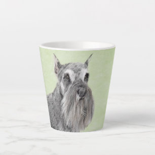 Schnauzer (Riese, Standard) Malerei - Hundekunst Milchtasse