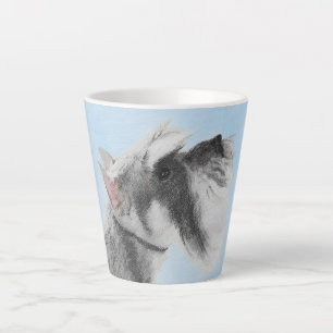 Schnauzer (Riese, Standard) Malerei - Hundekunst Milchtasse