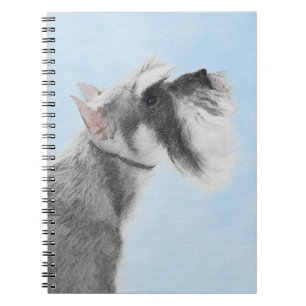 Schnauzer (Riese, Standard) Malerei - Hundekunst Notizblock
