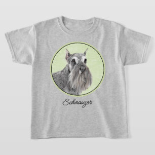 Schnauzer (Riese, Standard) Malerei - Hundekunst T-Shirt