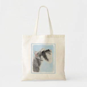 Schnauzer (Riese, Standard) Malerei - Hundekunst Tragetasche