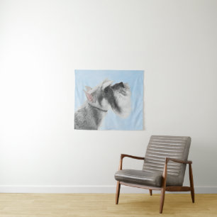 Schnauzer (Riese, Standard) Malerei - Hundekunst Wandteppich