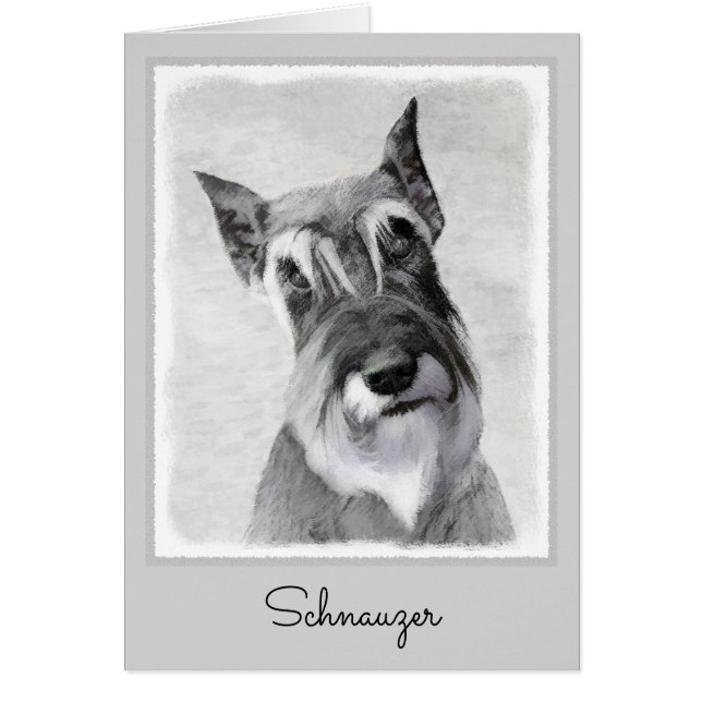 Schnauzer (Riesenmalerei) - Hundekunst (Vorne)