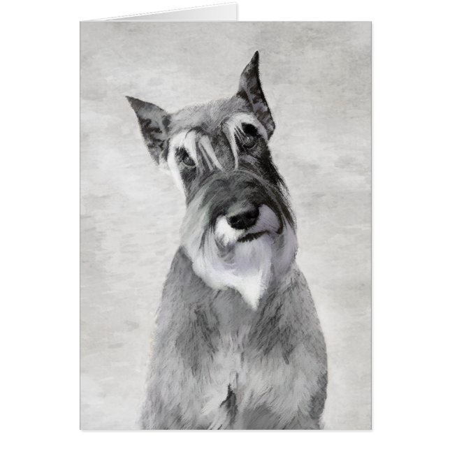 Schnauzer (Riesenmalerei) - Hundekunst (Vorne)