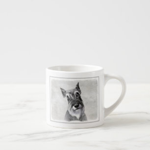 Schnauzer (Riesenmalerei) - Hundekunst Espressotasse