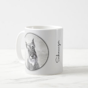 Schnauzer (Riesenmalerei) - Hundekunst Kaffeetasse