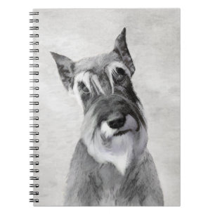Schnauzer (Riesenmalerei) - Hundekunst Notizblock
