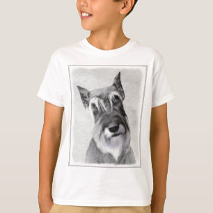 Schnauzer (Riesenmalerei) - Hundekunst T-Shirt