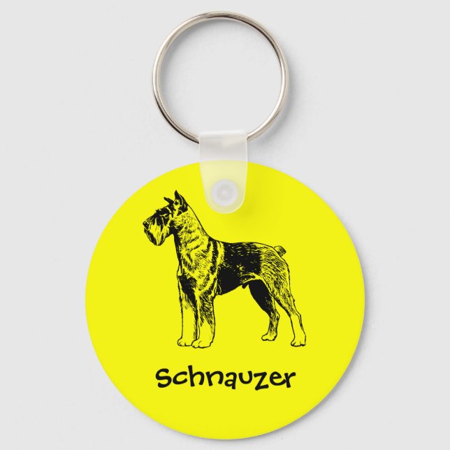Schnauzer Schlüsselanhänger (Vorderseite)