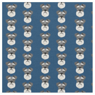 Schnauzer sieht Hundeblau Stoff