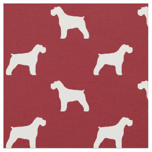 Schnauzer-Silhouette-Muster Stoff