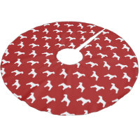 Schnauzer Silhouetten Pattern Red